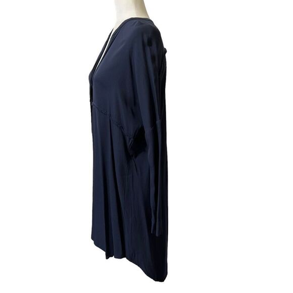 JAMES PERSE XSmall Blue Crepe Tunic Shirt Dress - Picture 6 of 14